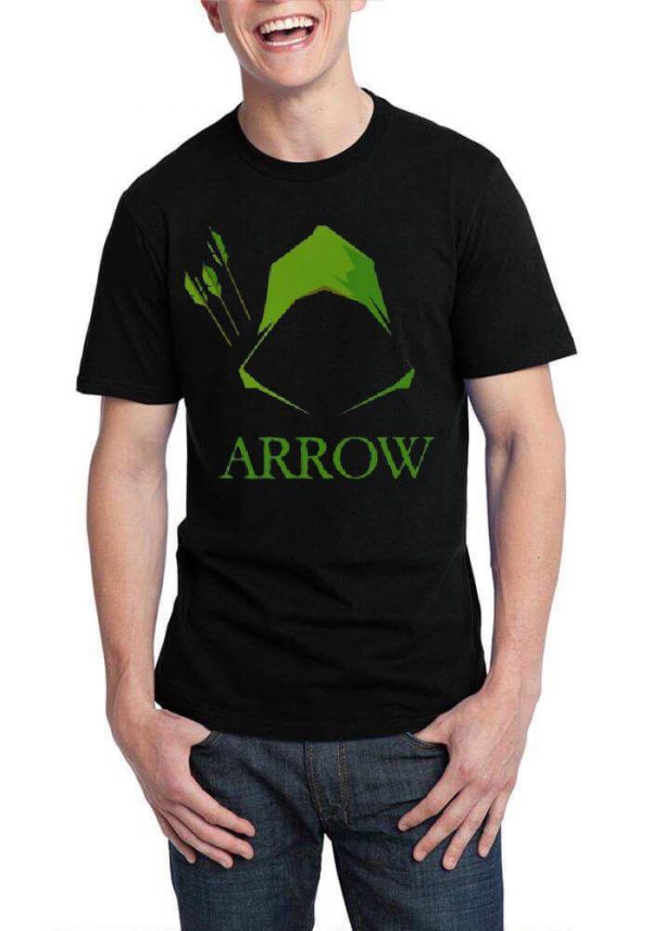 Arrow Black Half Sleeve T-Shirt