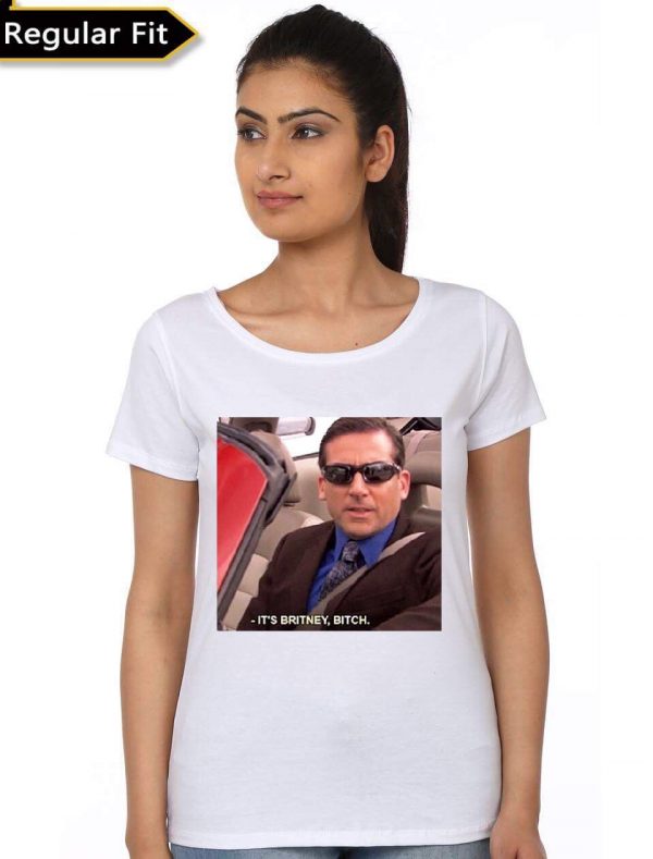 Micheal Scott Its Britney Bitch White T-Shirt