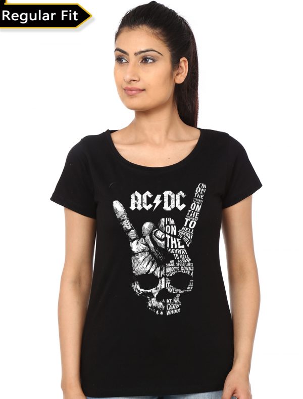 AC/DC Girls Black T-Shirt