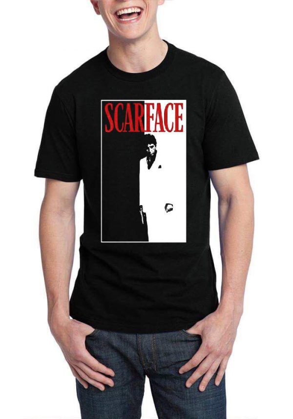 Scarface Half Sleeve Black T-Shirt