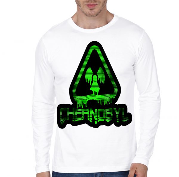 Chernobyl Nuclear White Full Sleeve T-Shirt