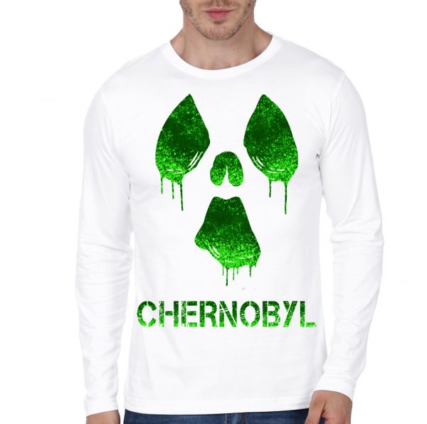 Chernobyl Glow White Full Sleeve T-Shirt