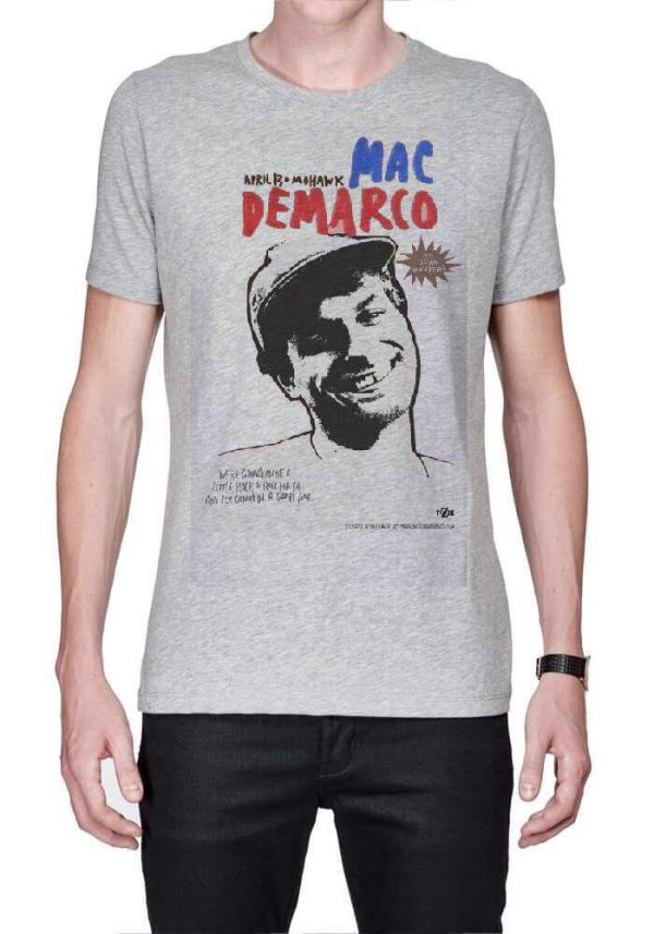 Mac DeMarco Half sleeve Grey Melange T-Shirt