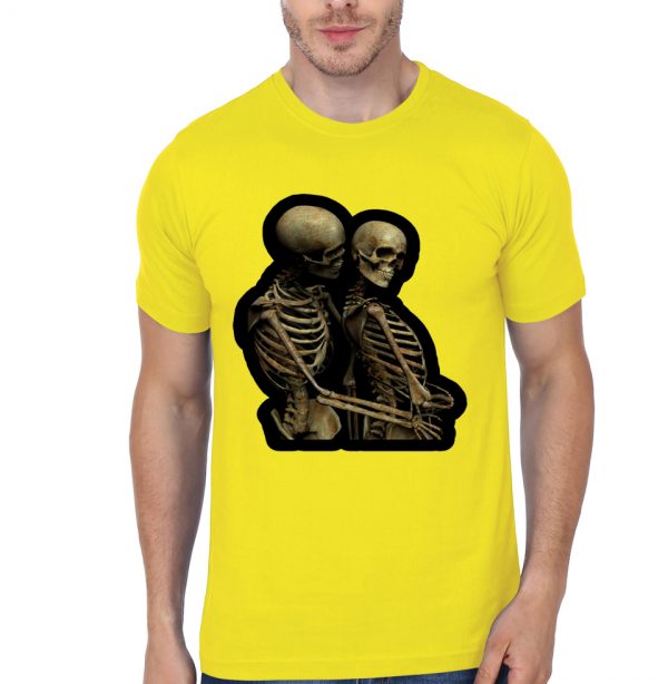 Death Love Yellow Half Sleeve T-Shirt