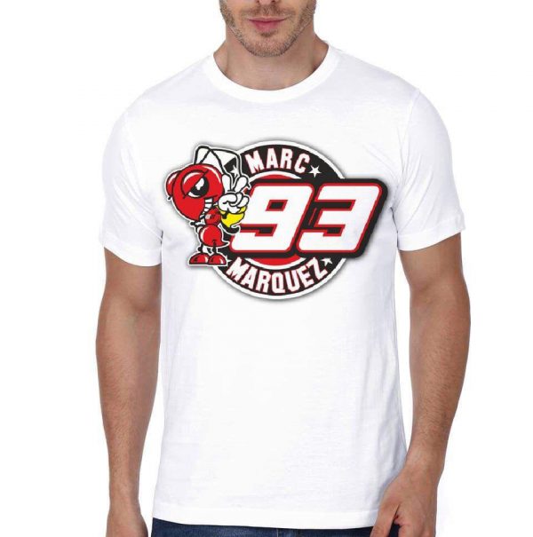 Marc Marquez Black Half Sleeve T-Shirt - Image 3