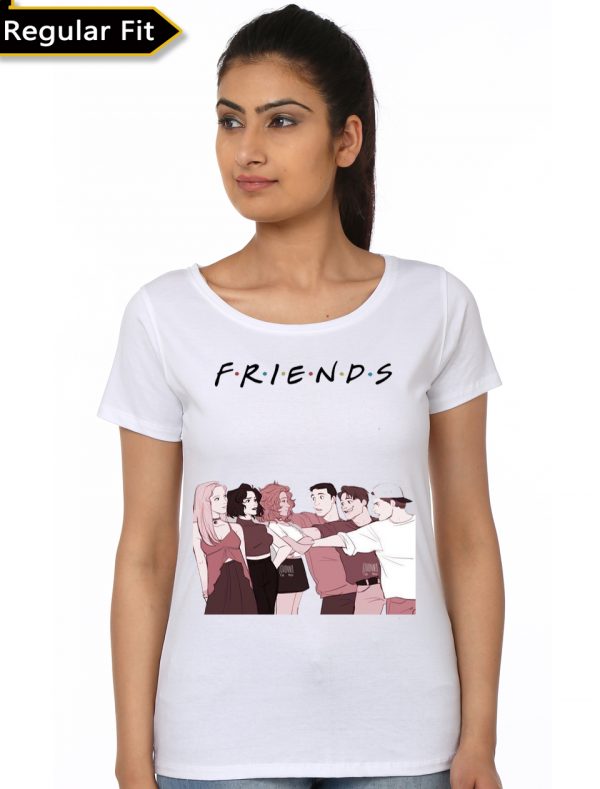 Friends Girls White T-Shirt