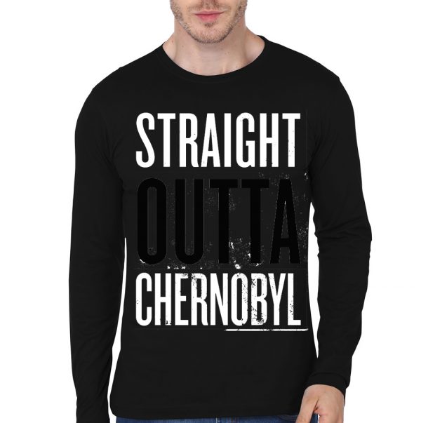 Straight Outta Chernobyl Black Full Sleeve T-Shirt