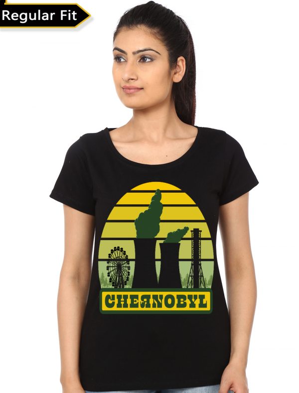 Chernobyl Tourist Black Girls T-Shirt