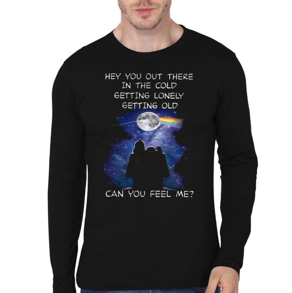 Can You Feel Me Black Full Sleeve T-Shirt