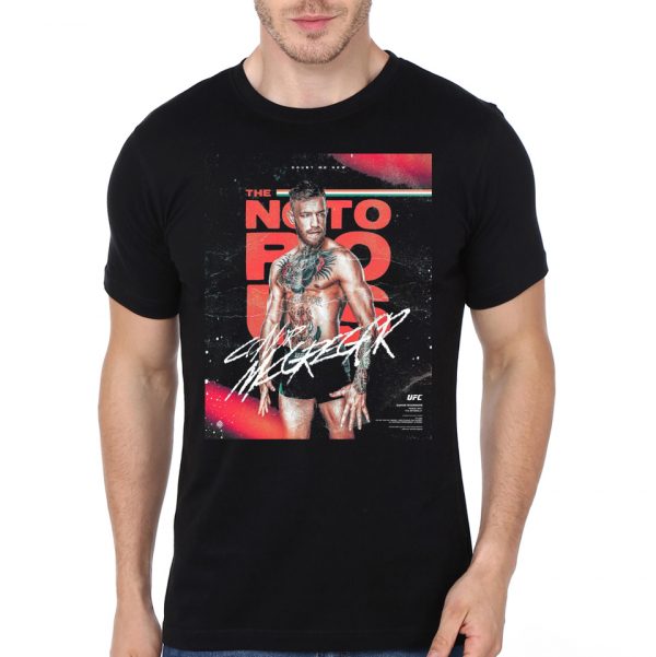 The Ufc Black Half Sleeve T-Shirt