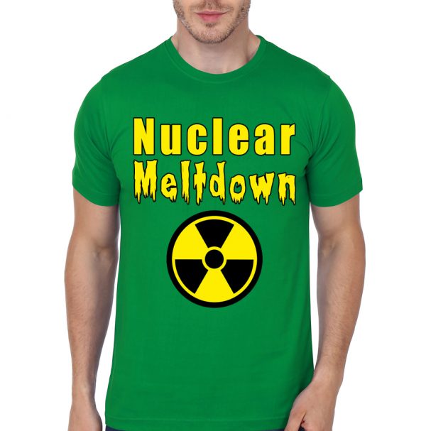 Nuclear Meltdown Green Half Sleeve T-Shirt