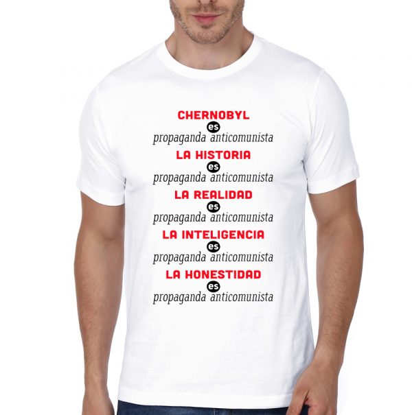 Propaganda Anticomunista White Half Sleeve T-Shirt