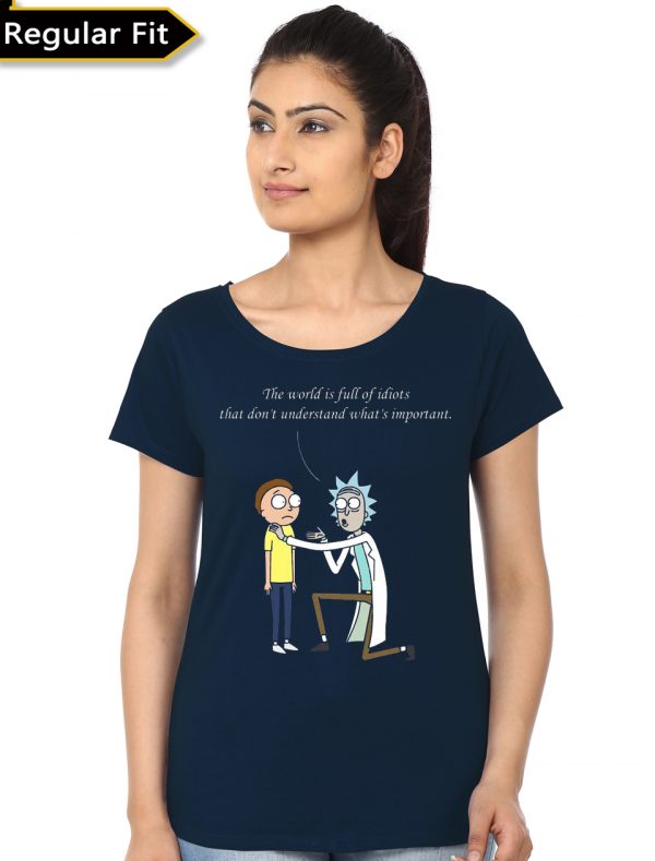 Rick And Morty Girls T-Shirt - Image 2