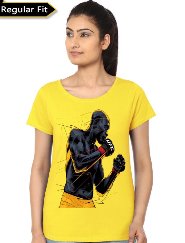 Ufc Yellow Girls T-Shirt