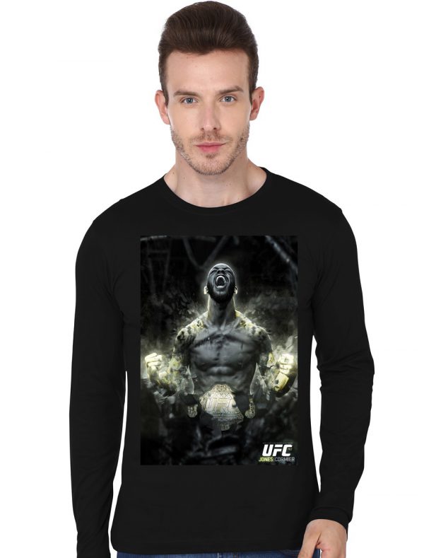 Ufc Black Full Sleeve T-Shirt