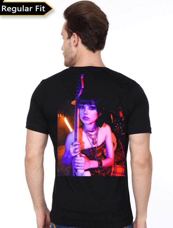 Maggie Lindemann Half Sleeve Black T-Shirt - Image 3