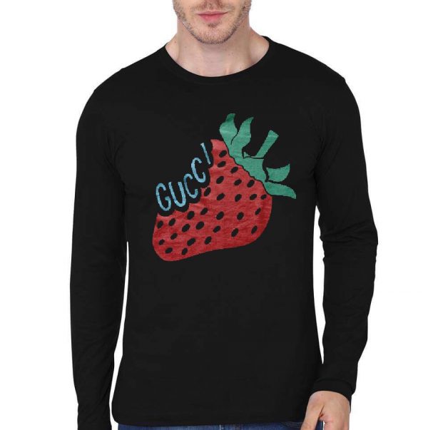 Gucci Strawberry White Full Sleeve T-Shirt