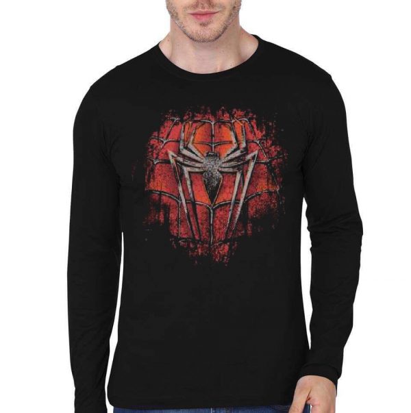 Spiderman Black Full Sleeve T-Shirt