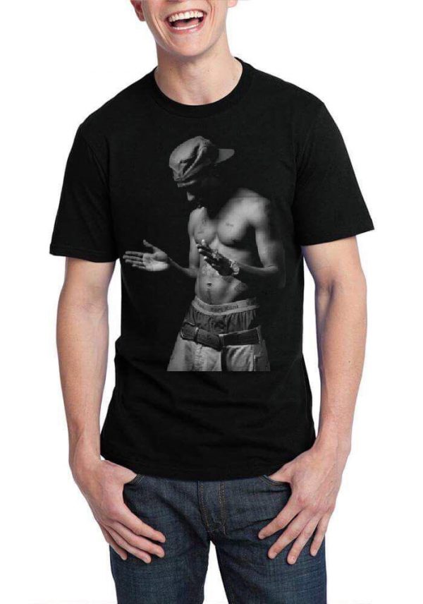 Tupac Black Half Sleeve T-Shirt