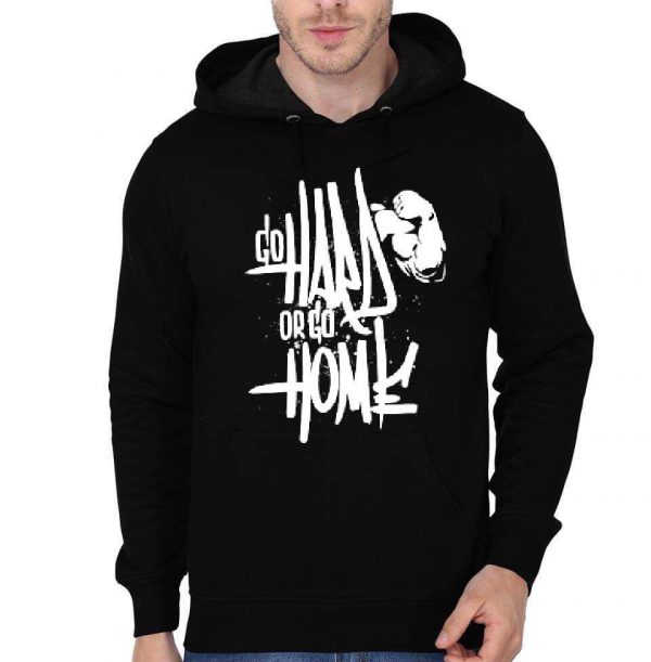 Go Hard Or Go Home Black Hoodie