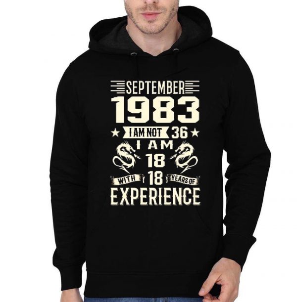 September 1983 Born Black Hoodie