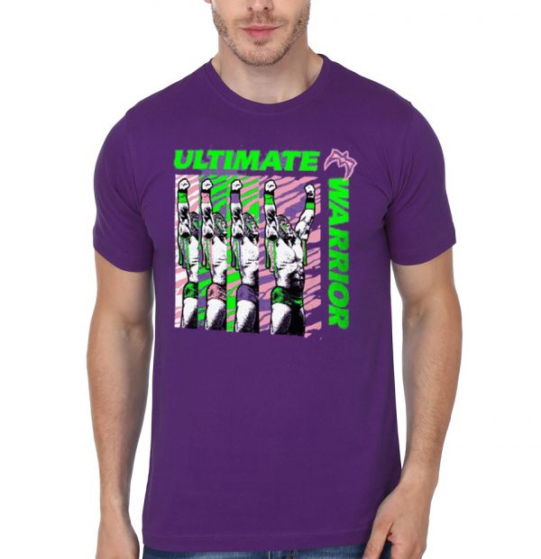 Ultimate Warrior Half Sleeve Purple T-Shirt