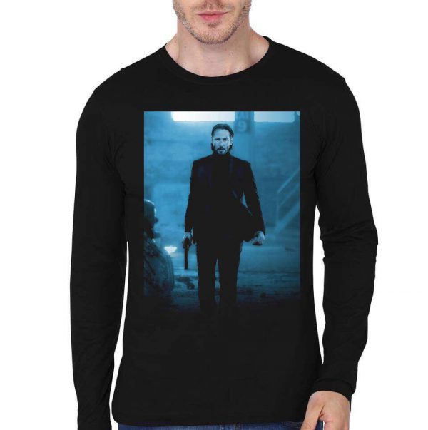 John Wick Full Sleeve Black T-Shirt