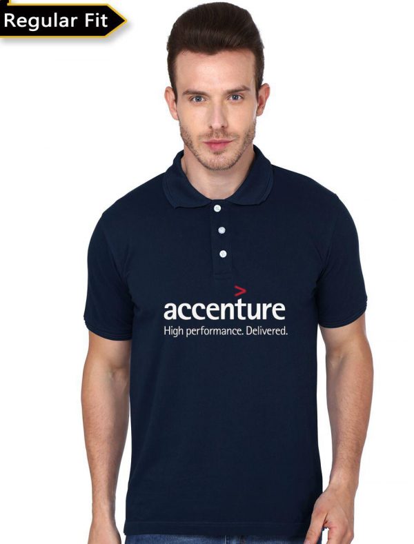 Accenture Navy Blue Polo T-Shirt