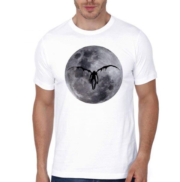 Death Note Half Sleeve White T-Shirt