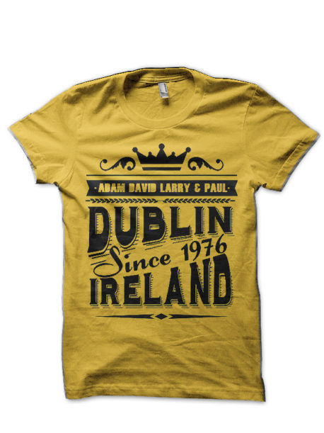 U2 Dublin Ireland Vintage Half Sleeve T-Shirt