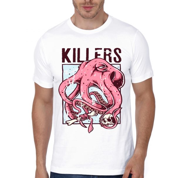 Killers White Half Sleeve T-Shirt