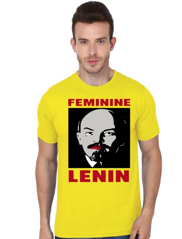 Lenin Half Sleeve Yellow T-Shirt