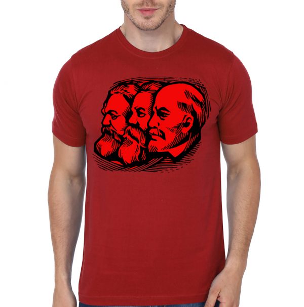 Top 3 Communists Red Half Sleeve T-Shirt