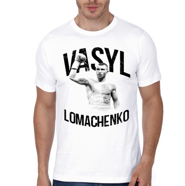 Vasyl Lomachenko White Half Sleeve T-Shirt