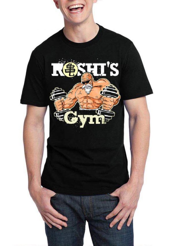 Roshi's Gym Black Half Sleeve T-Shirt