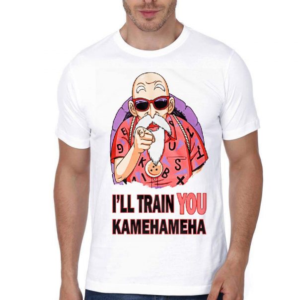 I'll Train You Kamehameha White Half Sleeve T-Shirt