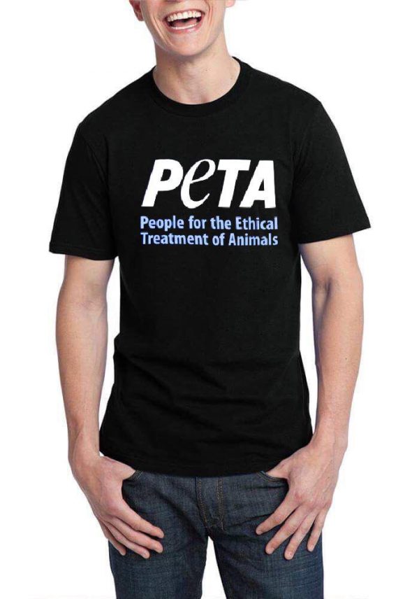 Peta Black Half Sleeve T-Shirt