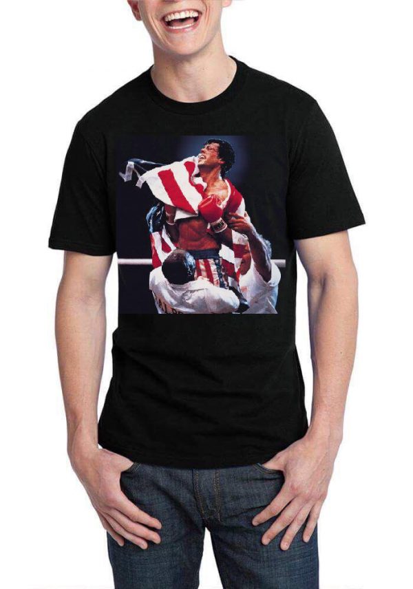 Rocky IV Black Half Sleeve T-Shirt