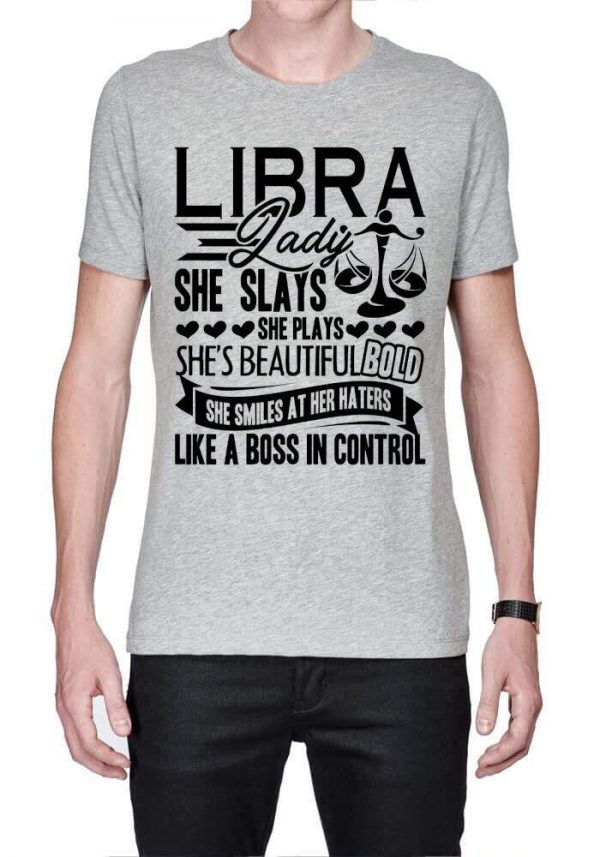 She Smiles At Her Haters Grey Melange T-Shirt