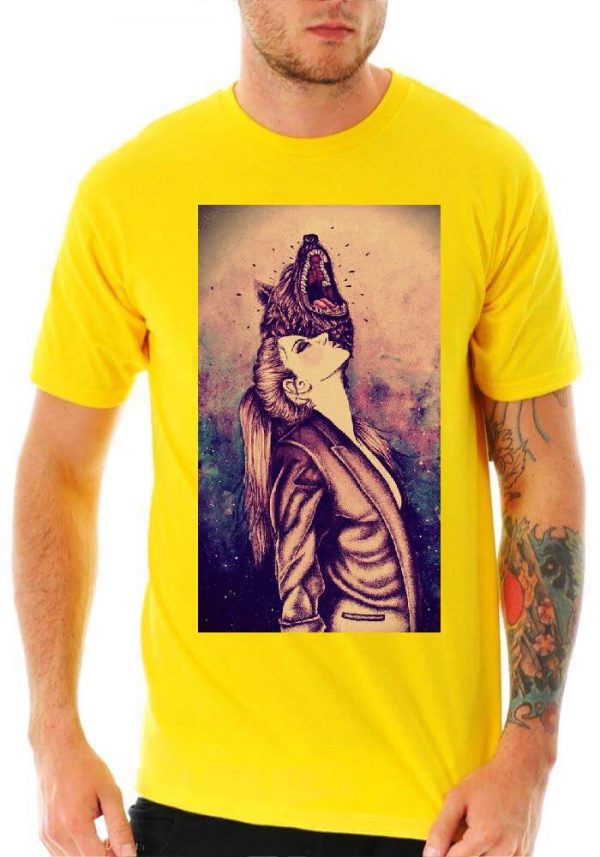 Lady And Bear Yellow T-Shirt