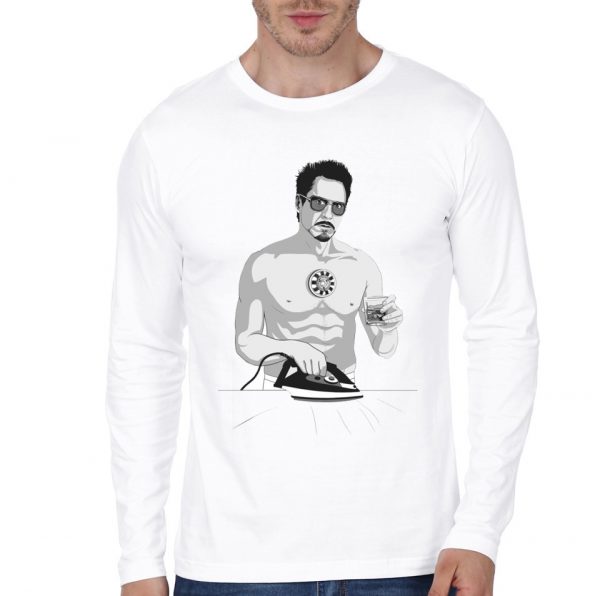 Tony Stark Iron Man Full Sleeve T-Shirt - Image 3