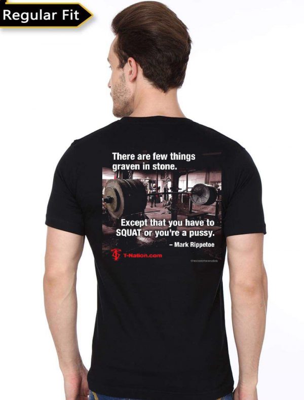 Powerlifting Half Sleeve Black T-Shirt - Image 2