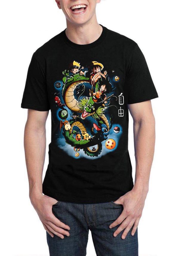 Dragon Ball Black Half Sleeve T-Shirt