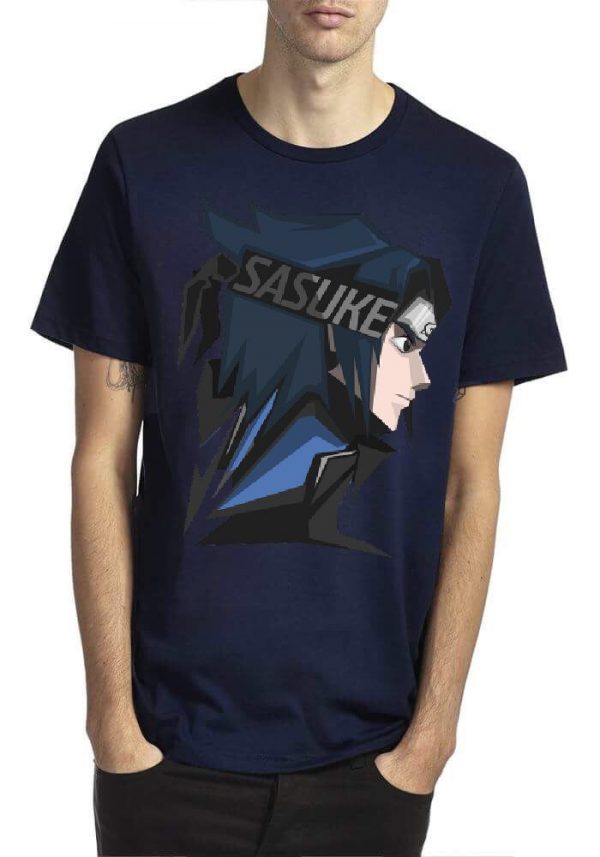 Sasuke Uchiha Navy Blue T-Shirt