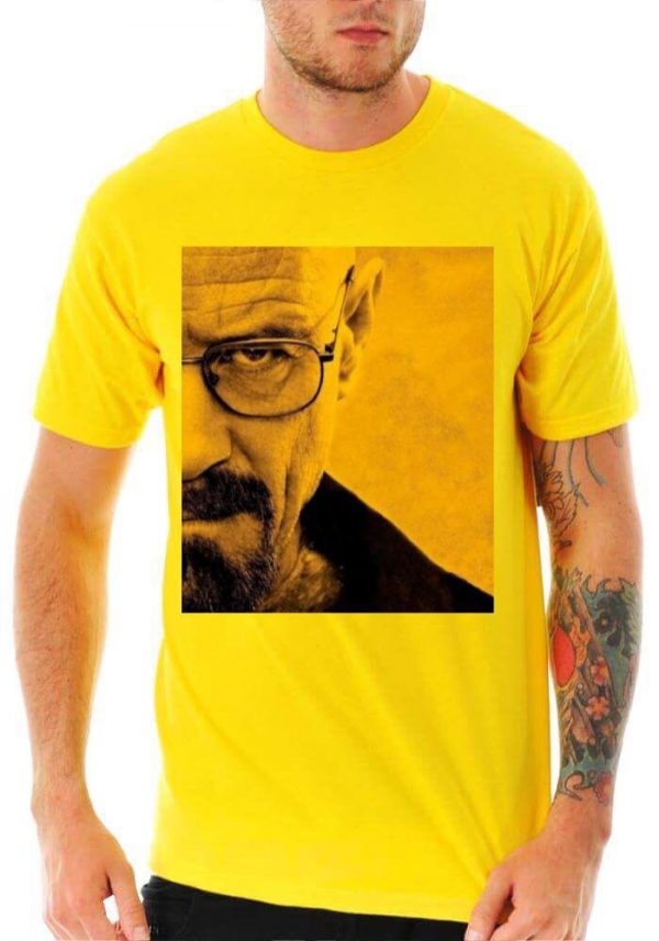 Breaking Bad Half Sleeve Yellow T-Shirt