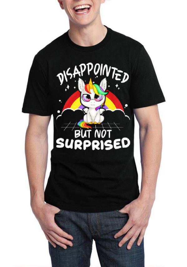 Disappointed But Not Surprised Black Half Sleeve T-Shirt