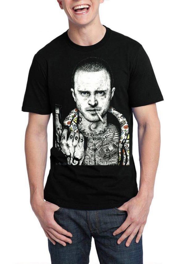 Jesse Pinkman Breaking Bad Black T-Shirt