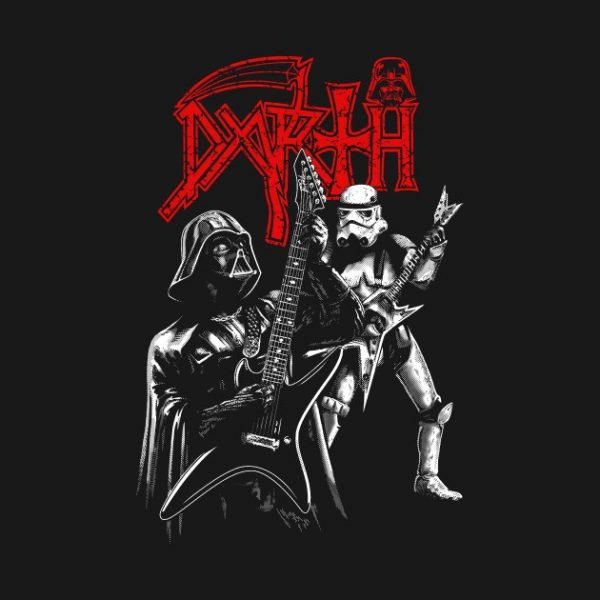 Death Vader Rock Band Black T-Shirt - Image 3