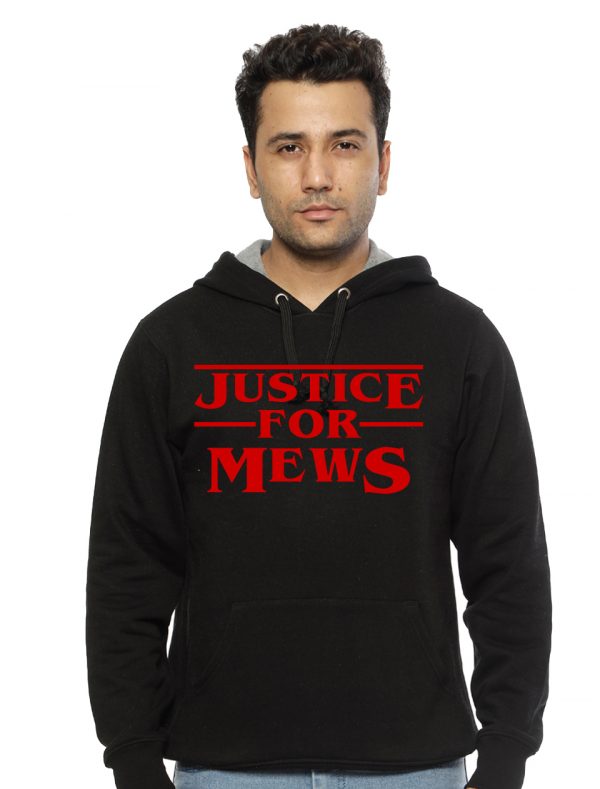 Justice For Mews Black Hoodie