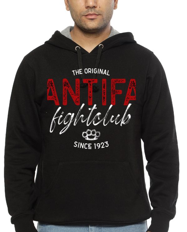 Antifa Fightclub Black Hoodie